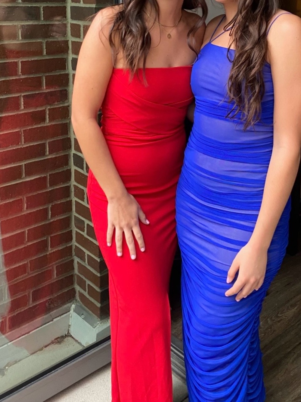 Lulus Red Strapless Evening Dress